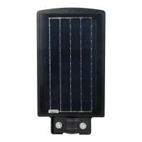 outdoor lamp garden solar led street light with solar panel 6V 12W Polysilicon